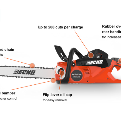 ECHO DCS-5000 - 26V Electric 18" Chainsaw (with Charger)