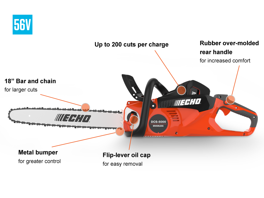 ECHO DCS-5000 - 26V Electric 18" Chainsaw (with Charger)