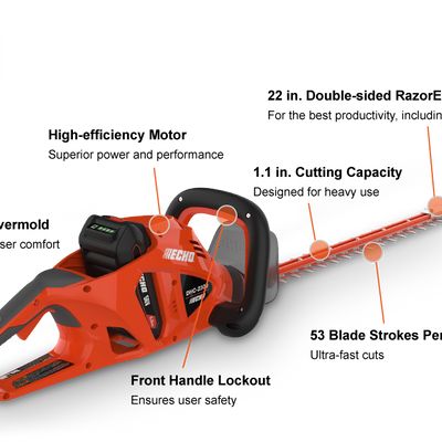 EHCO DHC-2300C1 - 22" Electric Hedge Trimmer (with Charger)