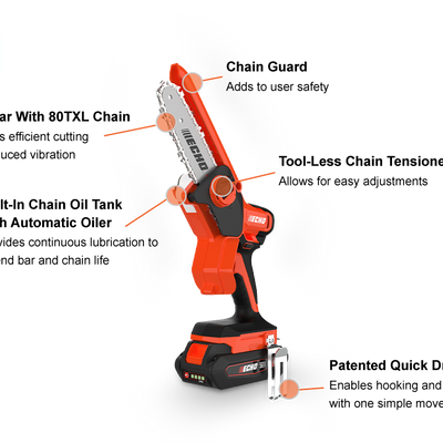 ECHO DHS-3006X1 - 56V Electric 6" Pruning Saw